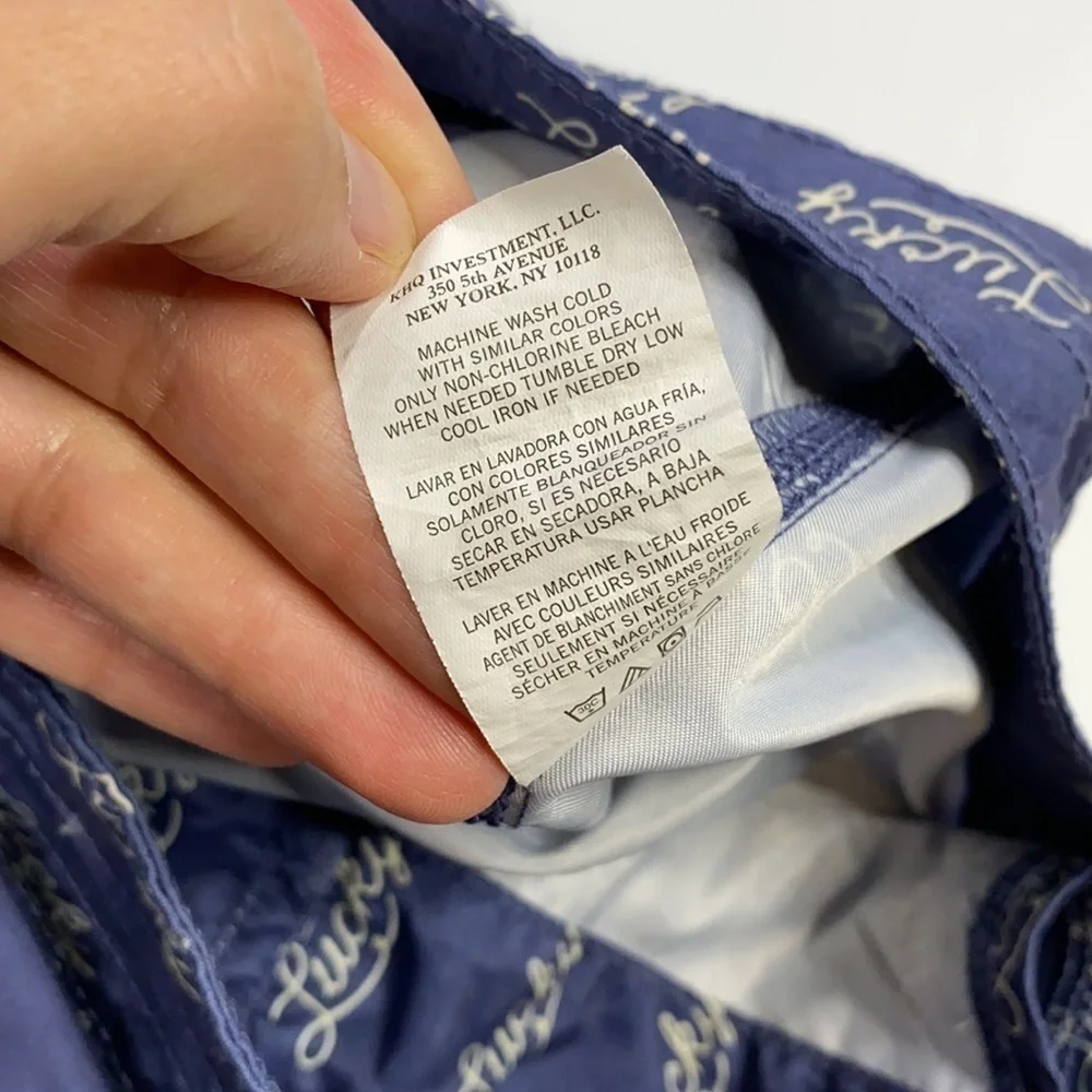 Lucky Brand Blue Swim Trunks Size 20